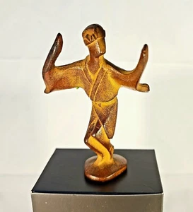 Cast Iron Figure - Dancing Man - Keiten Takahashi - Circa 1950s -Statue -Vintage - Bild 1 von 7