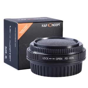 K&F Concept Canon FD Lenses to Canon EOS EF Lens Mount Adapter with Optic Glass - Picture 1 of 18