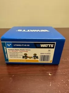Tankless Water Heater Valves Watts 3/4" w/ Versafit Technology Valves Only - Picture 1 of 4