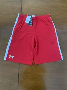 Under Armour Ultimate Red / White Athletic Shorts Size Youth XLarge New With Tag - Picture 1 of 6