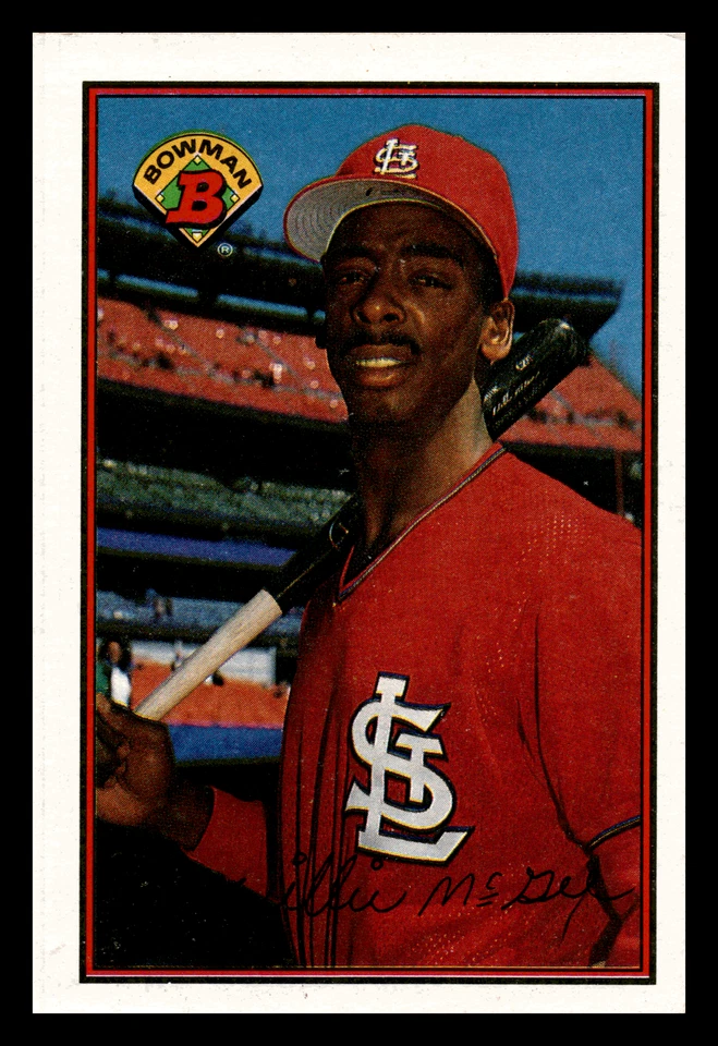 1989 Bowman Willie McGee  St. Louis Cardinals #442 EX-MINT - Image 1 of 2