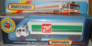MATCHBOX SUPERKINGS K-124 - MERCEDES BENZ REFRIGERATION TRUCK '7-UP' MINT BOXED - Picture 1 of 7