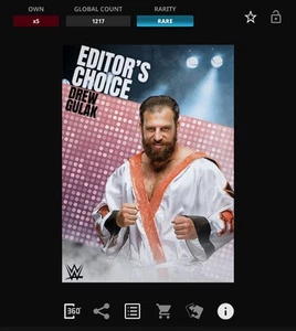 DIGITAL Topps WWE Slam 20 - EDITOR'S CHOICE - DREW GULAK 1217cc - Picture 1 of 3