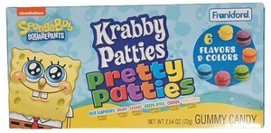 SpongeBob 2.54 oz. Krabby PRETTY PATTIES Burger Shaped Gummy Candy *BB 12/2026 * - Picture 1 of 3