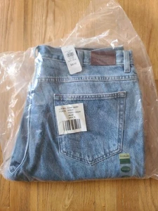 Neu mit Etikett LL Bean Jeans Herren 38 x 29 verwaschen blau Doppel L klassische Passform gerade Denim Hose - Bild 1 von 5