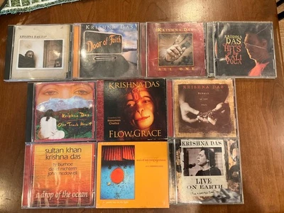 KRISHNA DAS - 10 Different Compact Discs CDs Collection Hindu Kirtan Music Foto 1 de 4