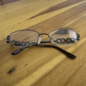 Vivid Boutique 684 Braun Strass Halbrand Brille Brillengestell 52 18 130 NEU - Bild 1 von 9