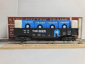 NIB K-Line O Gauge K-6538 The Rock Gondola w/ Removable Crate Load - Picture 1 of 13