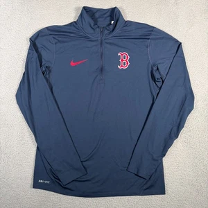 Boston Red Sox Shirt Herren mittelblau Nike Dri-Fit 1/4 Zip leichter Baseball - Bild 1 von 7