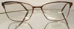 EMOZIONI BY SAFILO EM 4395 TUI Eyeglasses LIGHT BROWN New Metal 52-16-135 Italy - Picture 1 of 14