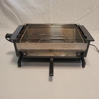 Mini parrilla eléctrica interior Regal Ware vintage ~ modelo 6708 ~ probada Foto 1 de 4