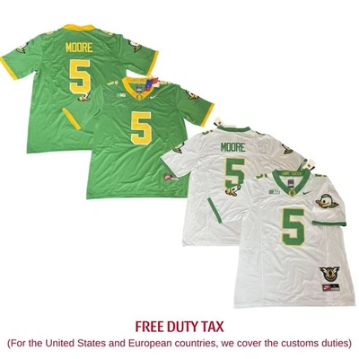 Dante Moore Oregon Green & White MEN Stitched Jersey "All sizes"