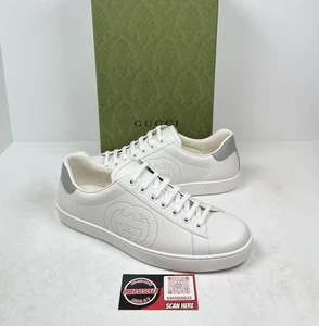 Talla 10US - Zapatillas Gucci Ace Interlocking GG Cuero🤍 ¡NUEVAS! - Imagen 1 de 8