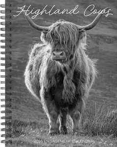 Highland Cows 2026 6.5" x 8.5" Engagement Calendar - Picture 1 of 6