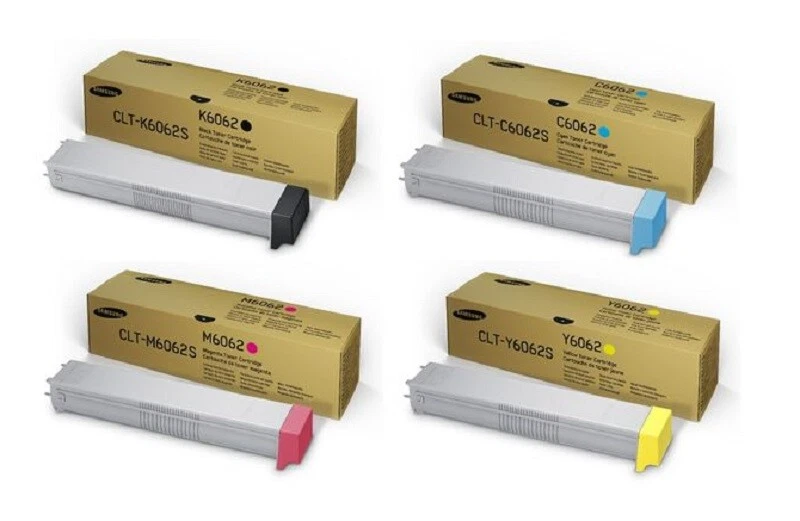 4 X TONER ORIGINAL SAMSUNG CLX C9250 C9350 C9352 N ND / K6062 C6062 M6062 Y6062 - Imagen 1 de 1