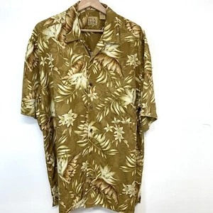 Jos A Bank Tropical Silk Shirt Large Kurzarm Camp Floral Reise Urlaub - Bild 1 von 10
