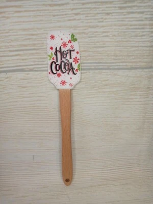 New! "Hot Cocoa" Silicon Spatula Kitchen Bake Scraper Winter Christmas Chocolate - Image 1 of 4