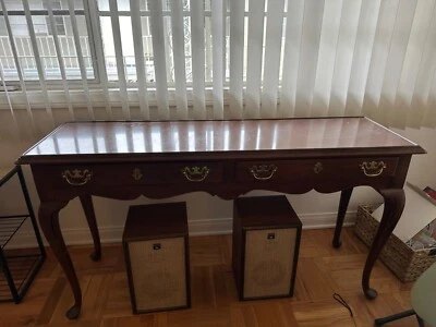 Drexel 18th Century Mahogany Serpentine Console Table / Sideboard Ball & Claw - Image 1 of 4