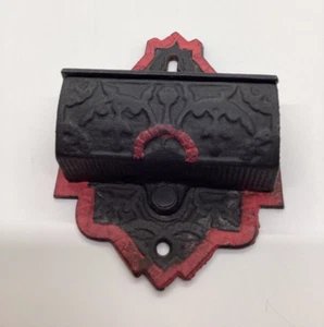 Vintage Wall Mount Cast Iron Match Storage with Striking Surface on Sides - Picture 1 of 6