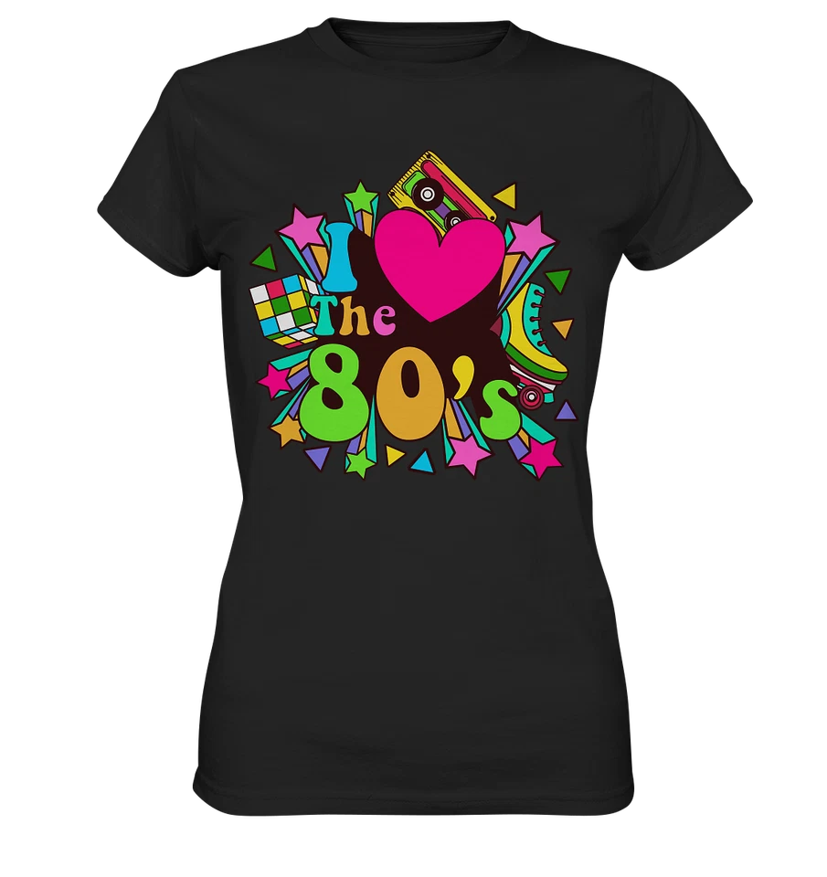 80er Jahre Damen T-Shirt, 80s Frauen Vintage Outfit, 80iger Shirt - Bild 1 von 1