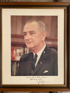 MELVIN WARREN PRESIDENT LYNDON B. JOHNSON SIGNED! PHOTOGRAPH NICE! RARE! - Picture 1 of 4