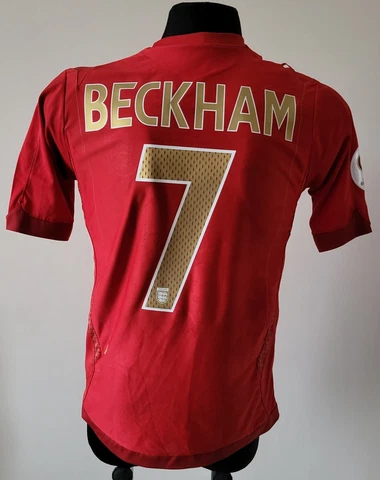 England 2006 - 2008 Away football Umbro shirt #7 Beckham size Small Cover