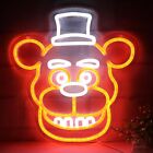 Five Nights at Freddy's/fnaf freddy neon signs for wall decor，LED Neon Li