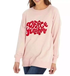Wildfox Coffee and Sunshine Pull over Sweatshirt size small - Picture 1 of 6