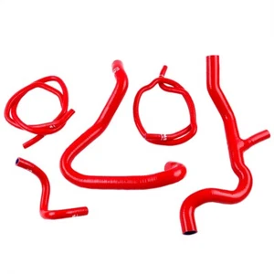 Red 5PCS For Ford Focus Mk2 ST225 Silicone Radiator Coolant & Header Tank Hose - Picture 1 of 10