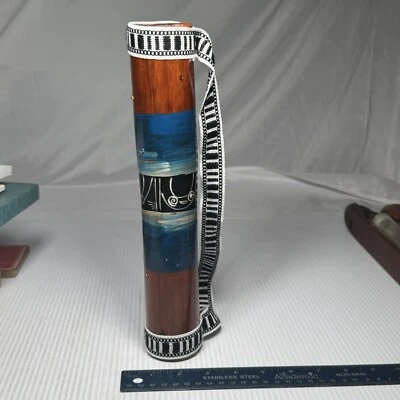 Iguana Rain Stick Shaker Noisemaker Wood Strap Lizard - Image 1 of 3
