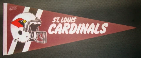St. Louis Cardinals Football Helmet Vintage Licensed Official Pennant Cover