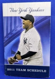 CC SABATHIA 2011 New York Yankees Team Spielplan  - Bild 1 von 5