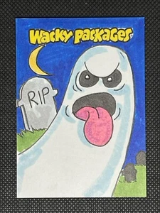 2024 Wacky Packages ANS: Halloween - Schizzo di fantasmi 1/1 di Chad Scheres - Foto 1 di 2