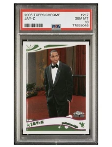 2005 Topps Chrom Jay-Z Rookie Karte Roc-A-Fella PSA 10 Edelstein neuwertig #217 - Bild 1 von 3