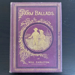 Farm Ballads 1873 Victorian HC 1st Edition Poems Illustrated Woodcuts EUC - Picture 1 of 11
