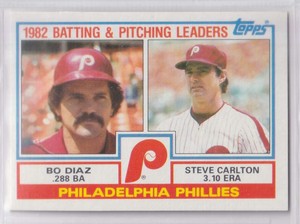 Diaz Carlton 1983 Topps Team Checklist #229 Phillies {0324