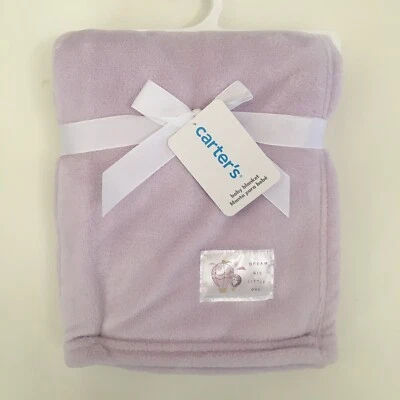 NUEVA Manta Bebé Carters “Dream Big Little One” Púrpura Suave Peluche Acogedor Bebé Regalo Foto 1 de 4