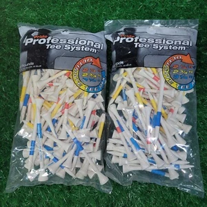 Pride Professional Tee System Golf Ultimate Tees Mix Sizes - 2 packs of 111 tees - Picture 1 of 8