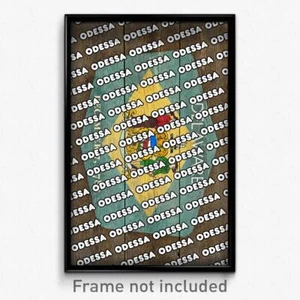Odessa Delaware Poster (DE City Souvenir 11x17 Town Print) - Picture 1 of 1
