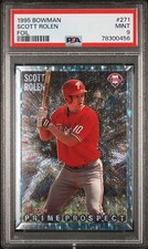 1995 BOWMAN FOIL BASEBALL PHILLIES PROSPECT SCOTT ROLEN HOF RC PSA 9 #271 MINT!