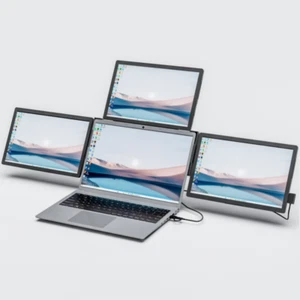 Detachable Multi-screen Portable Double Three screen Foldable triple Monitor - Picture 1 of 14