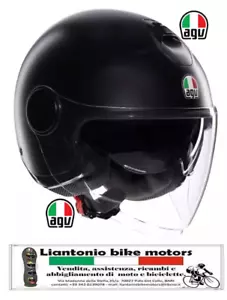 CASCO MOTO JET AGV ETERES MONO MATT NERO OPACO E 22.06 - Foto 1 di 4