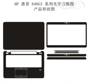 Carbon Vinyl Laptop Sticker Skin Decals Cover Guard for HP 840 G3 14" 3rd 2016 - Picture 1 of 38