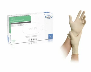 100 St.,Latex Einmal-Handschuhe soft PF MaiMed, Mindesthaltbarkeitsdatum - 05/24 - Bild 1 von 6