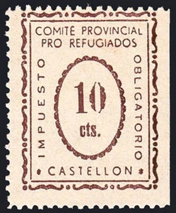 Castellón - Guerra Civil - Em. Local Republicana - Allepuz ** 27 - Bild 1 von 1