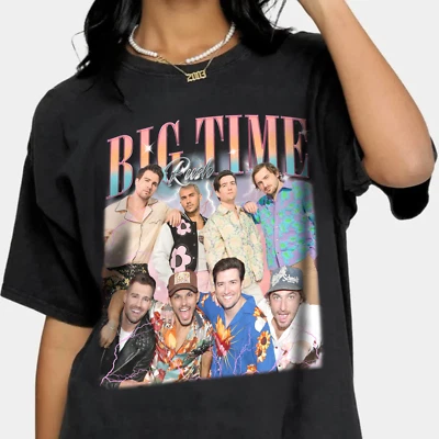 Camiseta Vintage Años 90 Big Time Rush Band, Big Time Rush Vintage Sudadera Música Foto 1 de 4