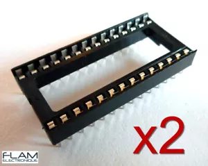 2x 28 Pin DIP Integrated Circuit Socket Bracket - 28 Pin IC Bracket - Picture 1 of 8