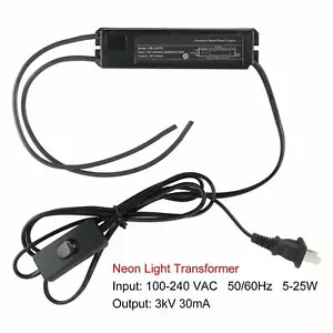YaeCCC 3KV 30mA Neonlicht Schild Trafo Netzteil Gleichrichter 100-240 VAC - Bild 1 von 8