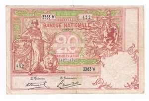 20 Frank/Franc type 1894 Vermiljoen 11 DEC 1919 Morin 21c - Foto 1 di 2