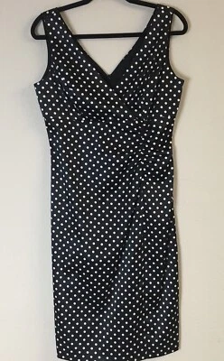 Vestido Donna Ricco Para Mujer 10 Mediano Negro Lunares Sexy Pinup Rockabilly Foto 1 de 4